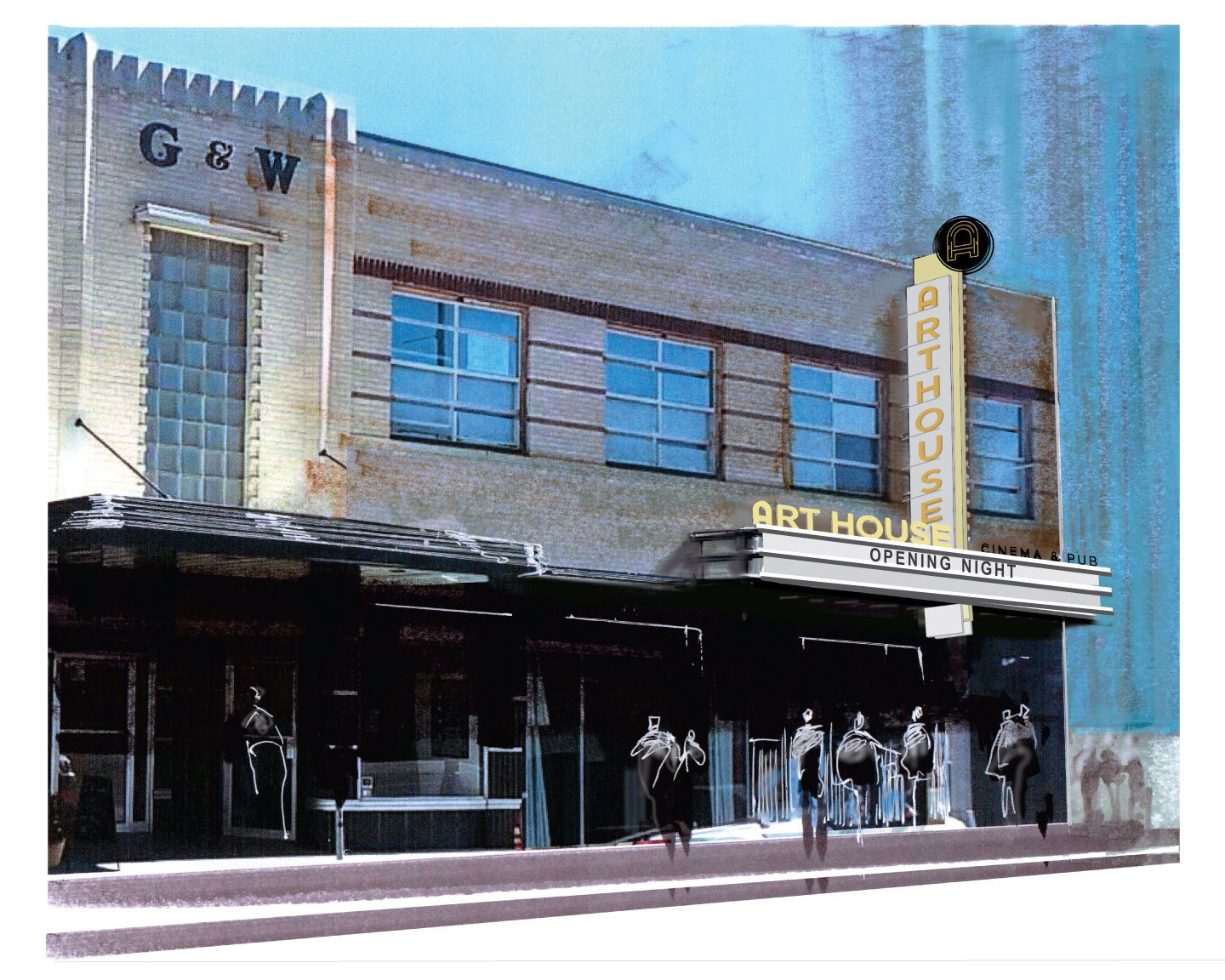 Art House Cinema and Pub rendering